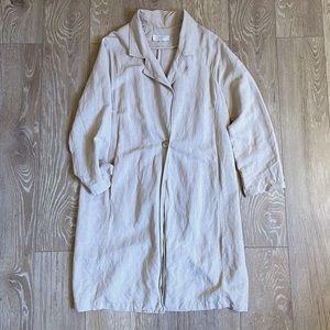 Designers Society Linen Trench Coat